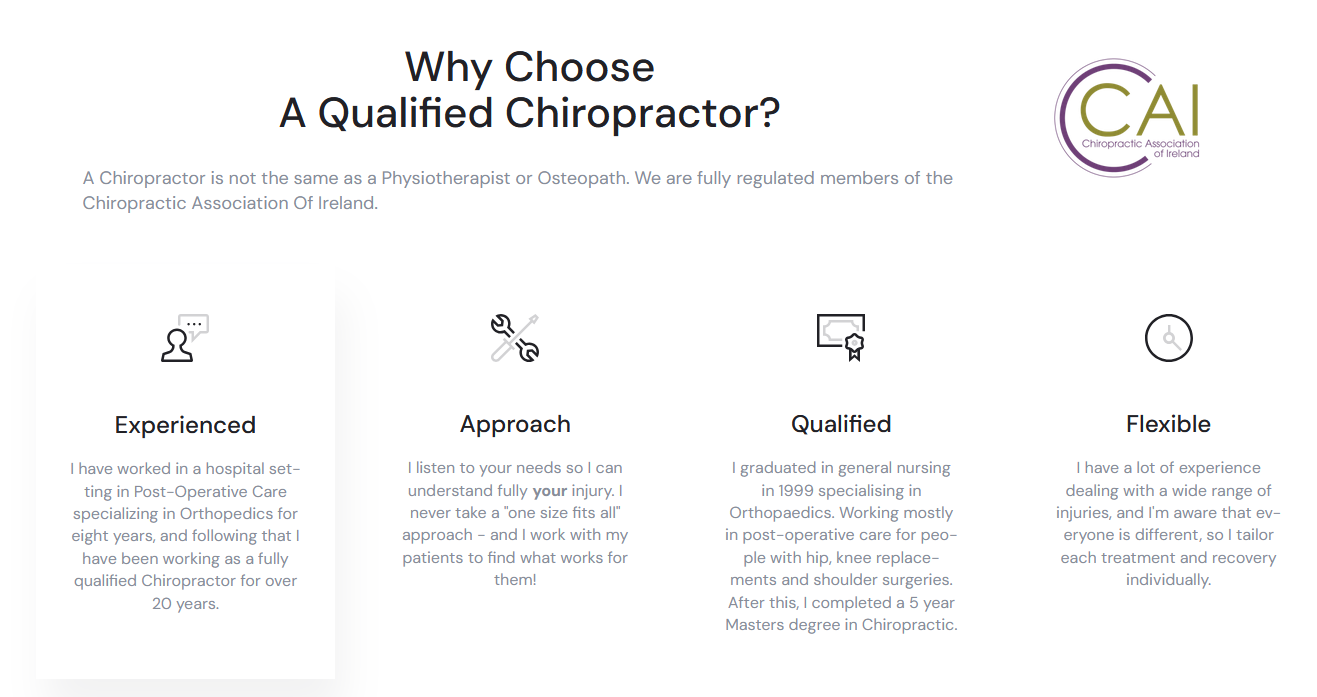 Dundrum Chiropractor - Services
