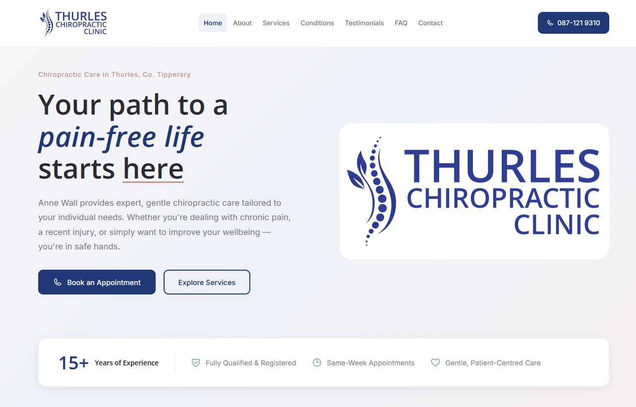 Thurles Chiropractor - Homepage